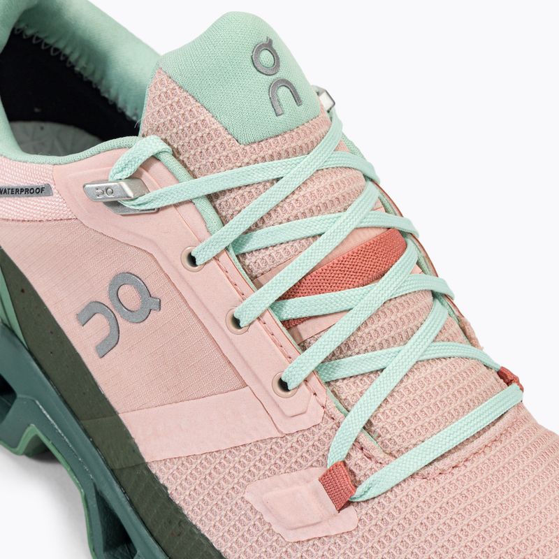 Dámské trekové boty On Cloudwander Waterproof pink-green 7398278 8