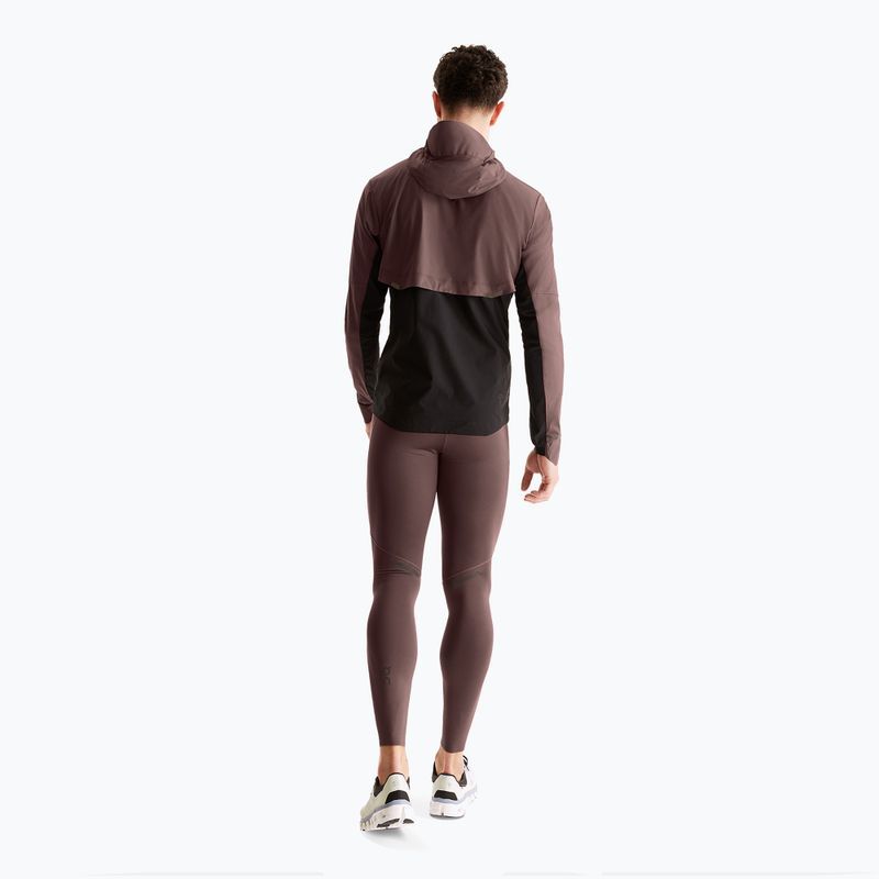 Pánské běžecké legíny On Running Performance Winter grape 2