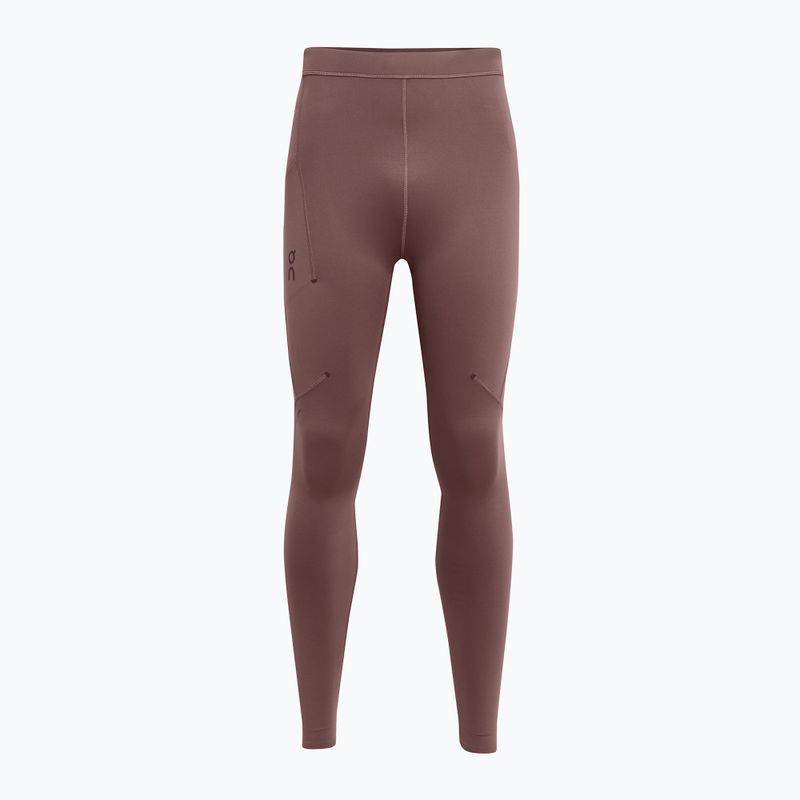 Pánské běžecké legíny On Running Performance Winter grape 6