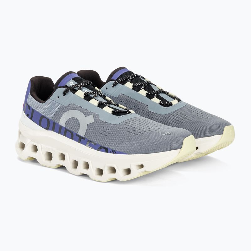 Pánské běžecké boty  On Cloudmonster mist/blueberry 4