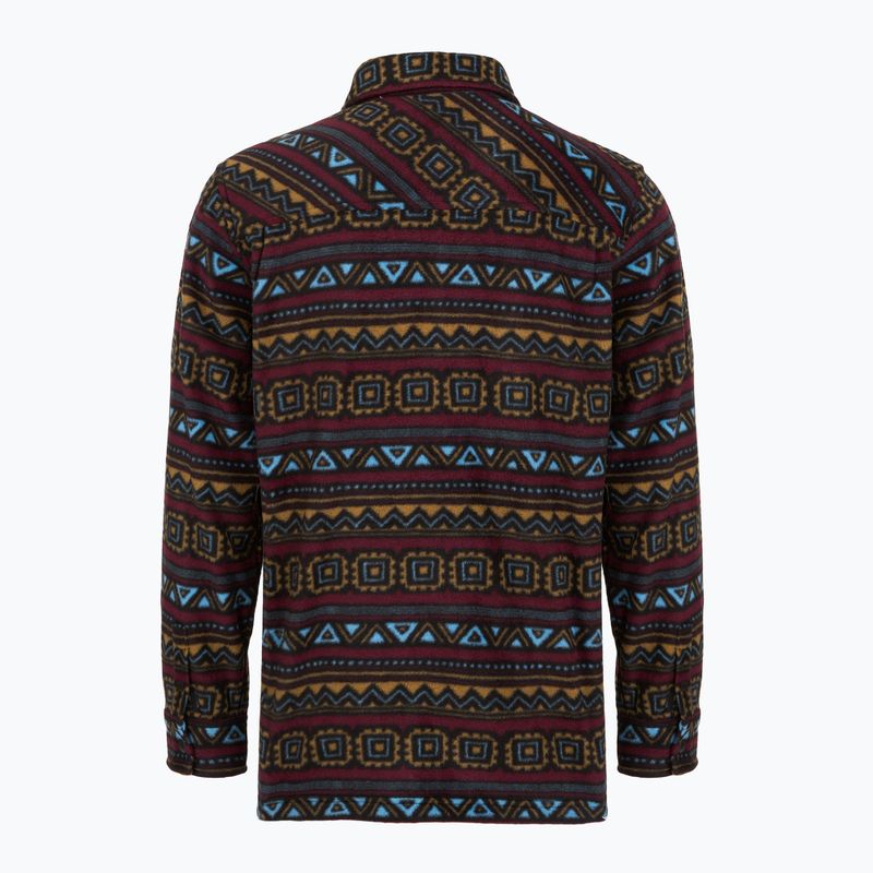 Pánská košile ThirtyTwo Rest Stop Zip Up maroon 2