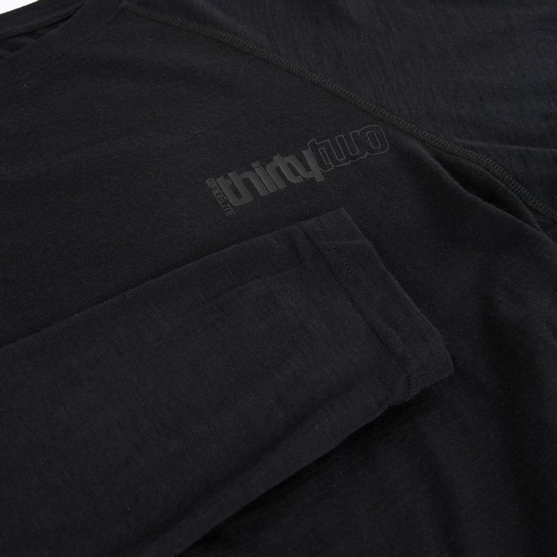 Pánské termoaktivní tričko Longsleeve ThirtyTwo Ridelite Merino black/black 3