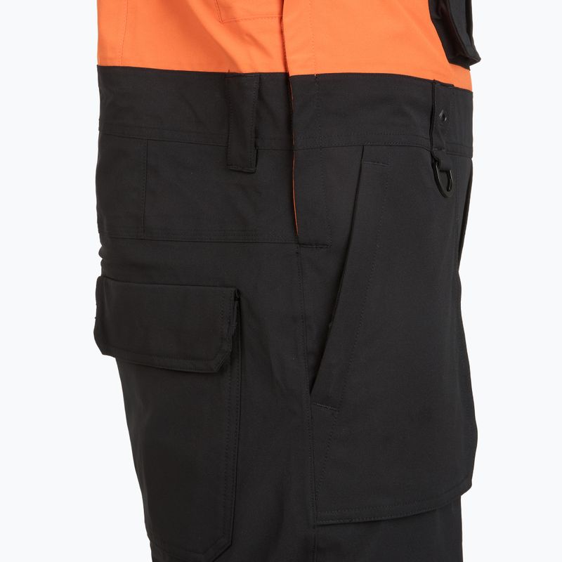 Pánské snowboardové salopety ThirtyTwo Basement Bib black/orange 5