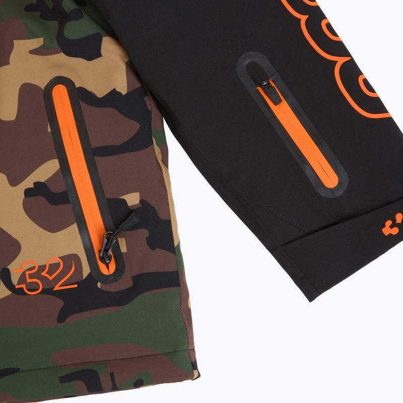 Dětská snowboardová bunda ThirtyTwo Grasser Insulated black/orange 4