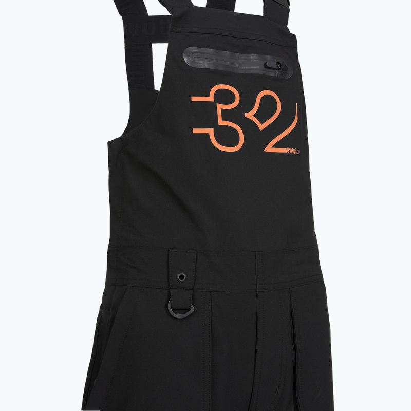 Dětské snowboardové kalhoty ThirtyTwo Basement Bib black/orange 4