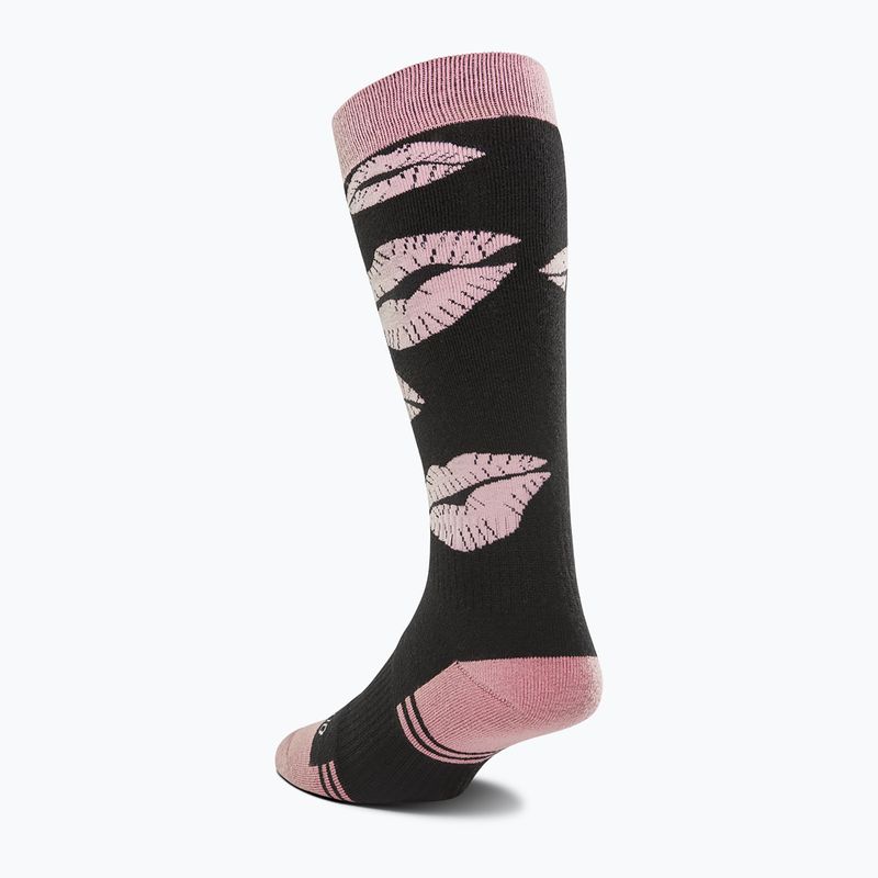 Dámské snowboardové ponožky ThirtyTwo Merino black/pink 2