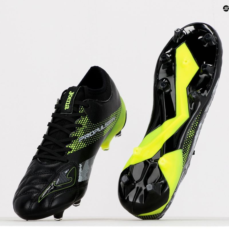 Joma Propulsion Cup FG black/lemon fluor pánské kopačky 14