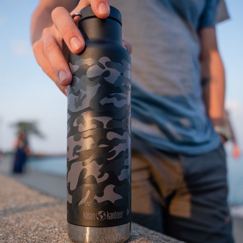 Cestovní láhev Klean Kanteen Classic VI black camo 9