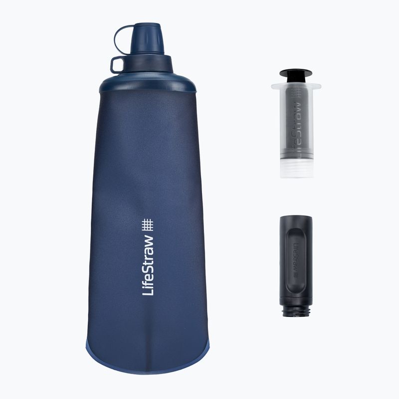 Softflask LifeStraw Peak Squeeze mount blue