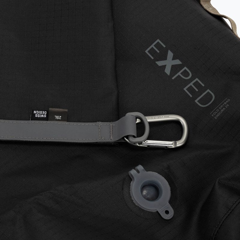 Voděodolný vak Exped Fold Drybag Endura 25L černý EXP-25 5