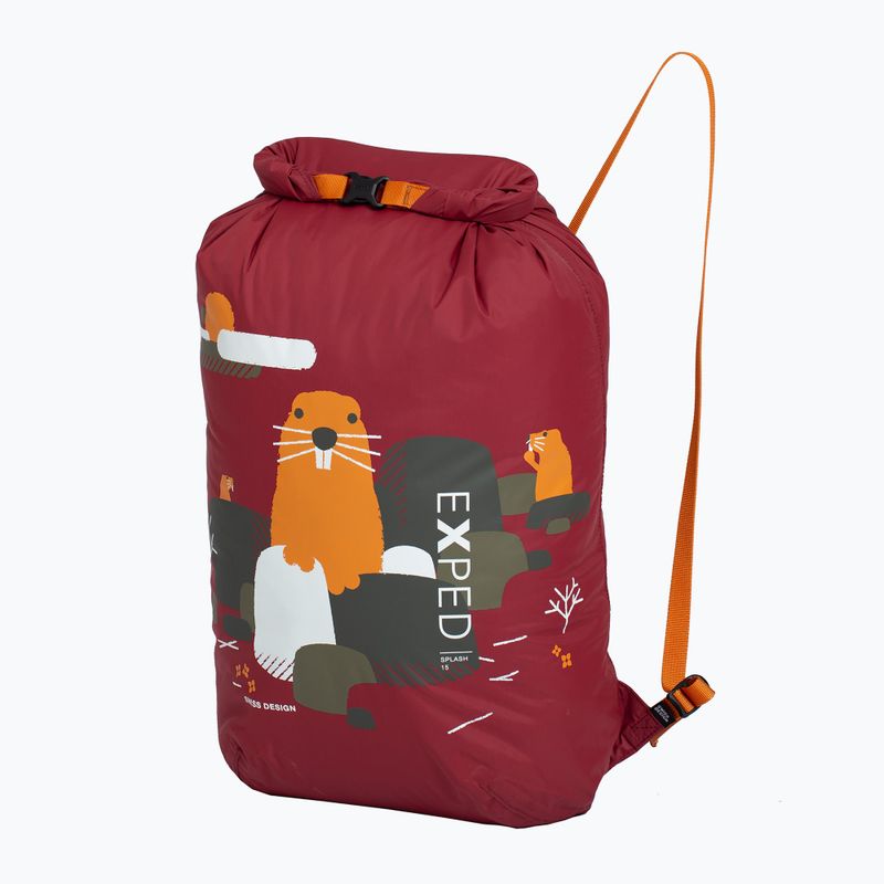 Voděodolný vak Exped Splash 15 l burgundy