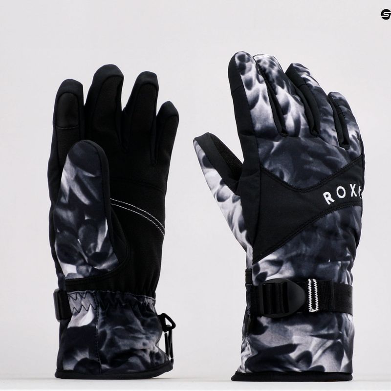 Dámské snowboardové rukavice ROXY Jetty 2021 true black future flower 6