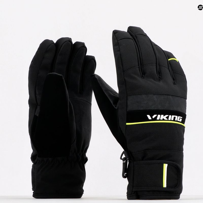 Pánské lyžařské rukavice Viking Masumi Ski žluté 110231464 9