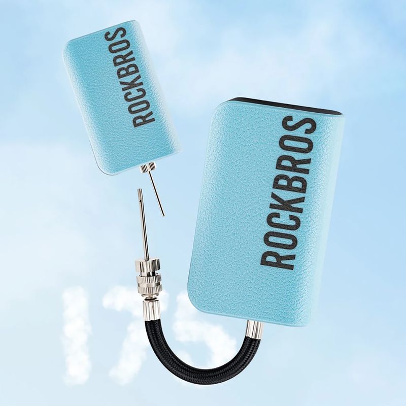 Elektrická pumpička na míče Rockbros 42520006 20psi blue 4