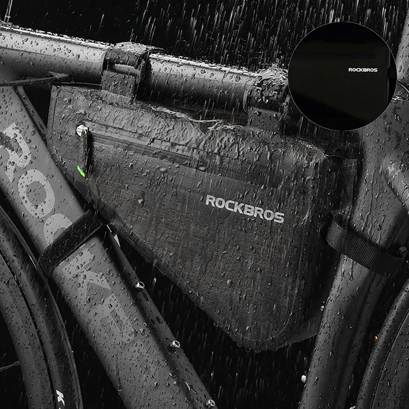 Brašna na rám kola Rockbros AS-017 5 l dark green 8