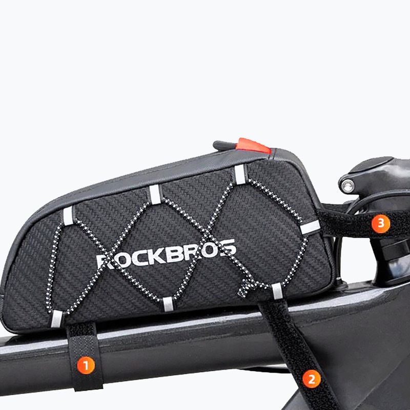 Brašna na rám kola Rockbros 1 l black 4