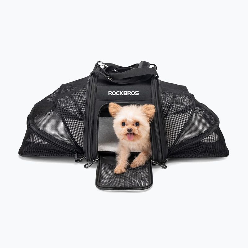 Brašna na kolo Rockbros pet carrier 30140028 25 l black 6