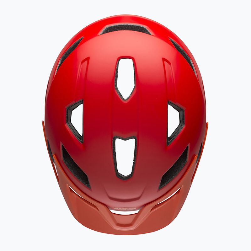 Dětská cyklistická přilba Bell Sidetrack Integrated MIPS Jr matte red/orange 4