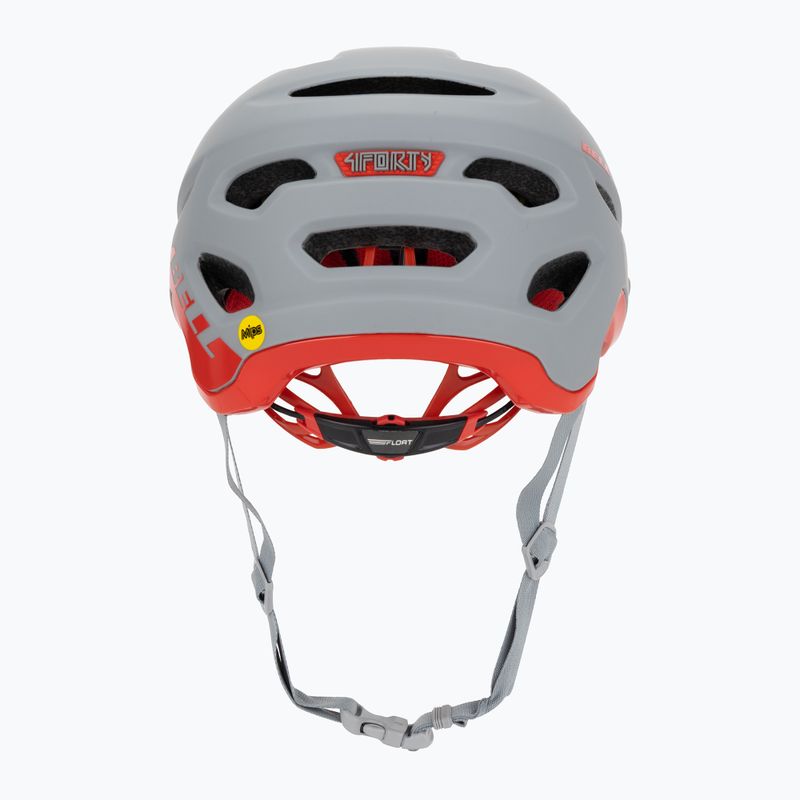 Cyklistická přilba Bell 4Forty Integrated MIPS matte gloss gray/crimson 4