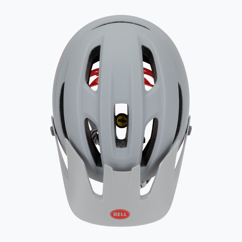 Cyklistická přilba Bell 4Forty Integrated MIPS matte gloss gray/crimson 6