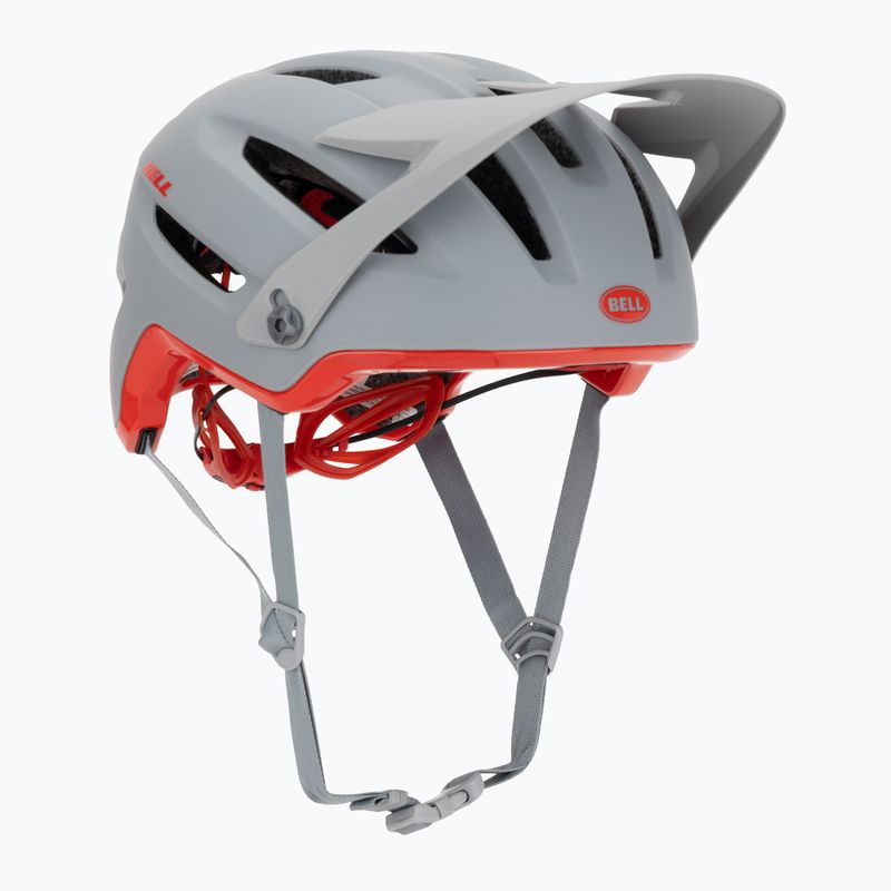 Cyklistická přilba Bell 4Forty Integrated MIPS matte gloss gray/crimson 8