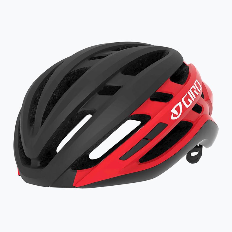 Cyklistická přilba Giro Agilis Integrated MIPS matte black/bright red