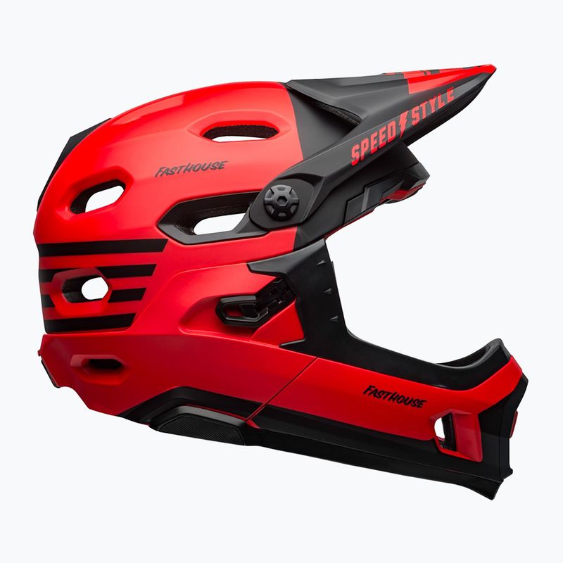 Cyklistická helma Bell FF Super DH MIPS Spherical fasthouse matte gloss red/black 2