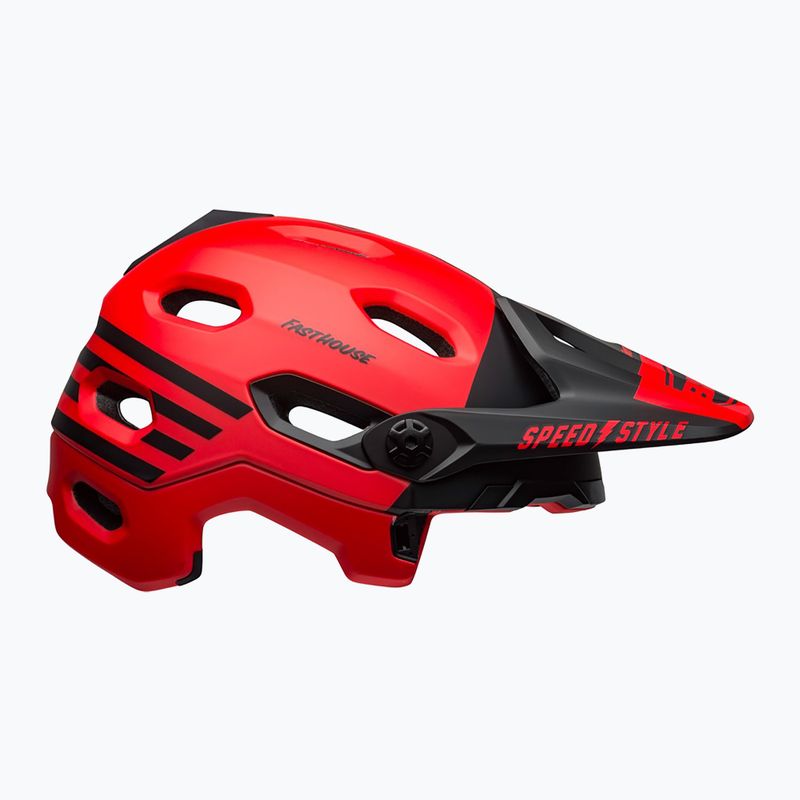 Cyklistická helma Bell FF Super DH MIPS Spherical fasthouse matte gloss red/black 3