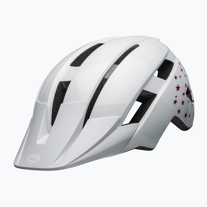 Dětská cyklistická přilba Bell Sidetrack II Integrated MIPS white stars