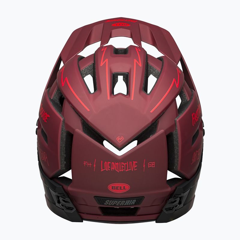 Cyklistická přilba Bell FF Super Air R MIPS Spherical 2023 matte red black/fasthouse 4