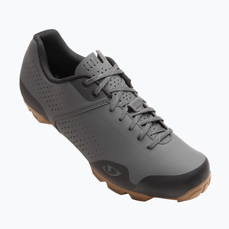 Pánské MTB cyklistické boty Giro Privateer Lace dark shadow rubber