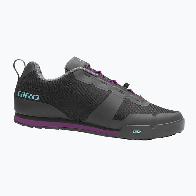 Dámské cyklistické boty platformy Giro Tracker Fastlace black/throwback purple