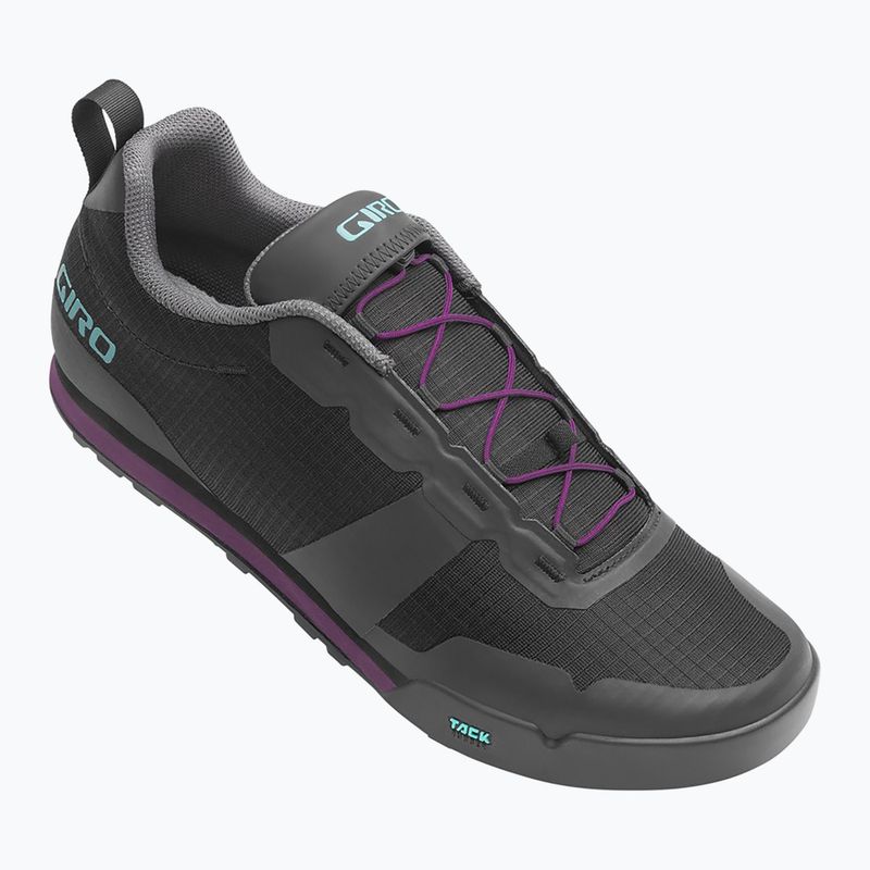 Dámské cyklistické boty platformy Giro Tracker Fastlace black/throwback purple 2