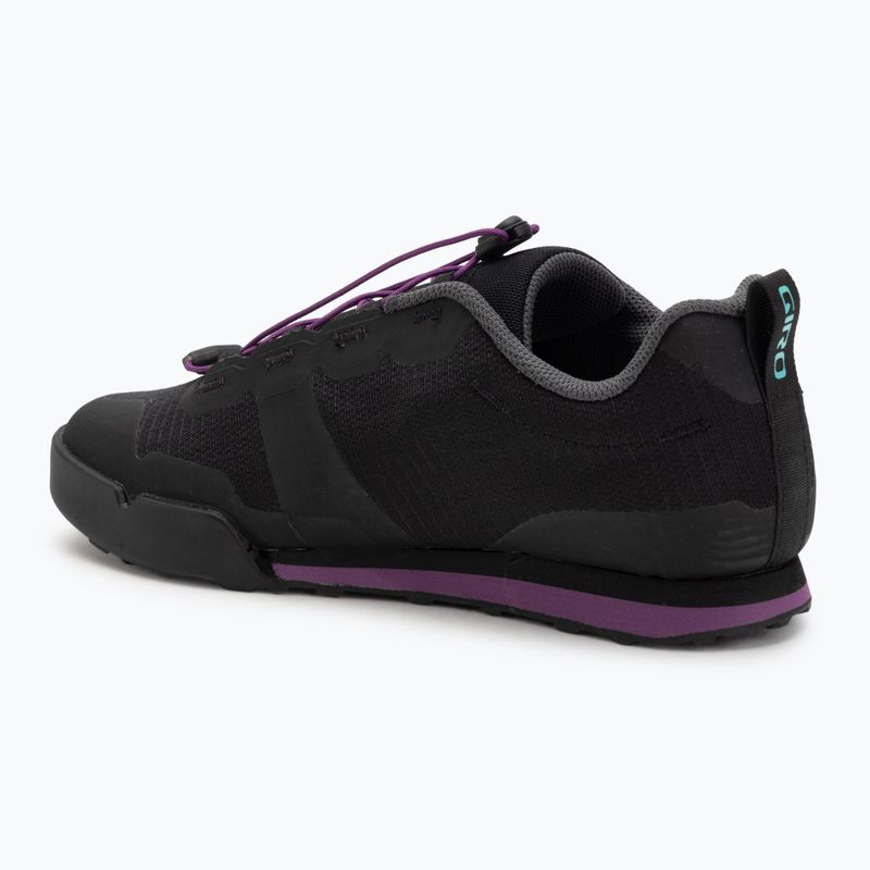 Dámské cyklistické boty platformy Giro Tracker Fastlace black/throwback purple 3