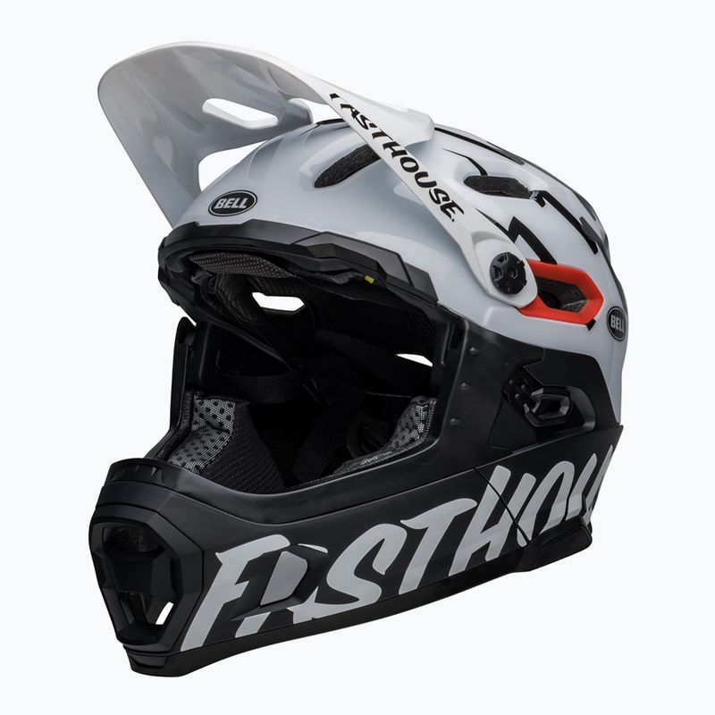Cyklistická přilba Bell FF Super DH MIPS Spherical fasthouse matte gloss black/white