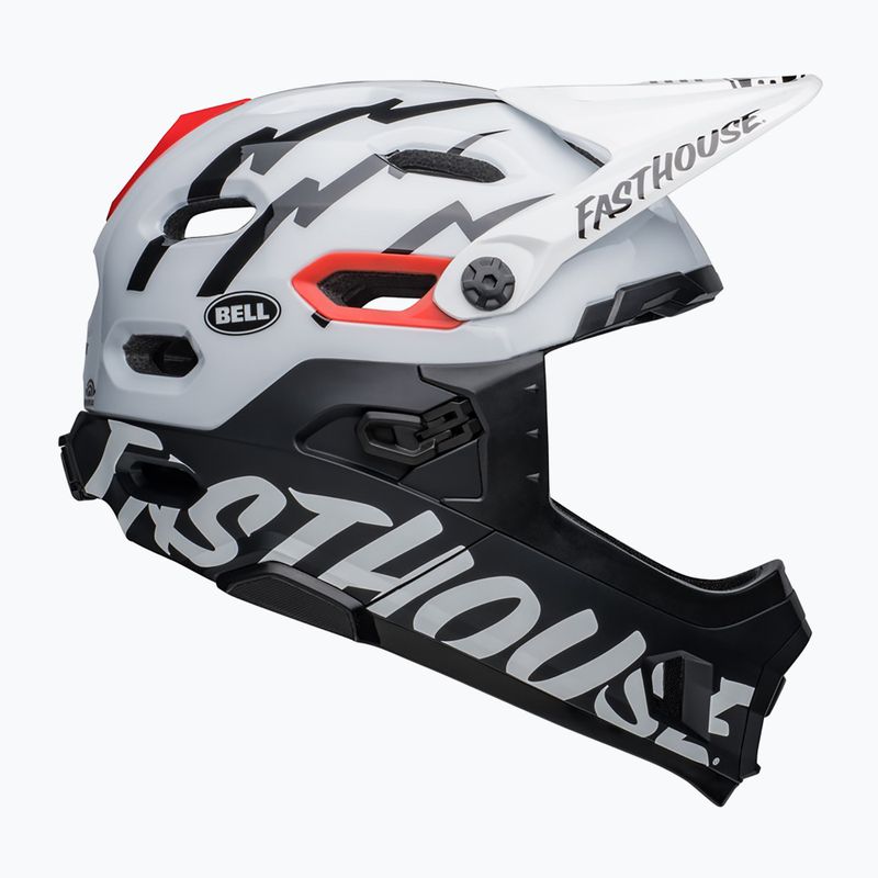 Cyklistická přilba Bell FF Super DH MIPS Spherical fasthouse matte gloss black/white 2
