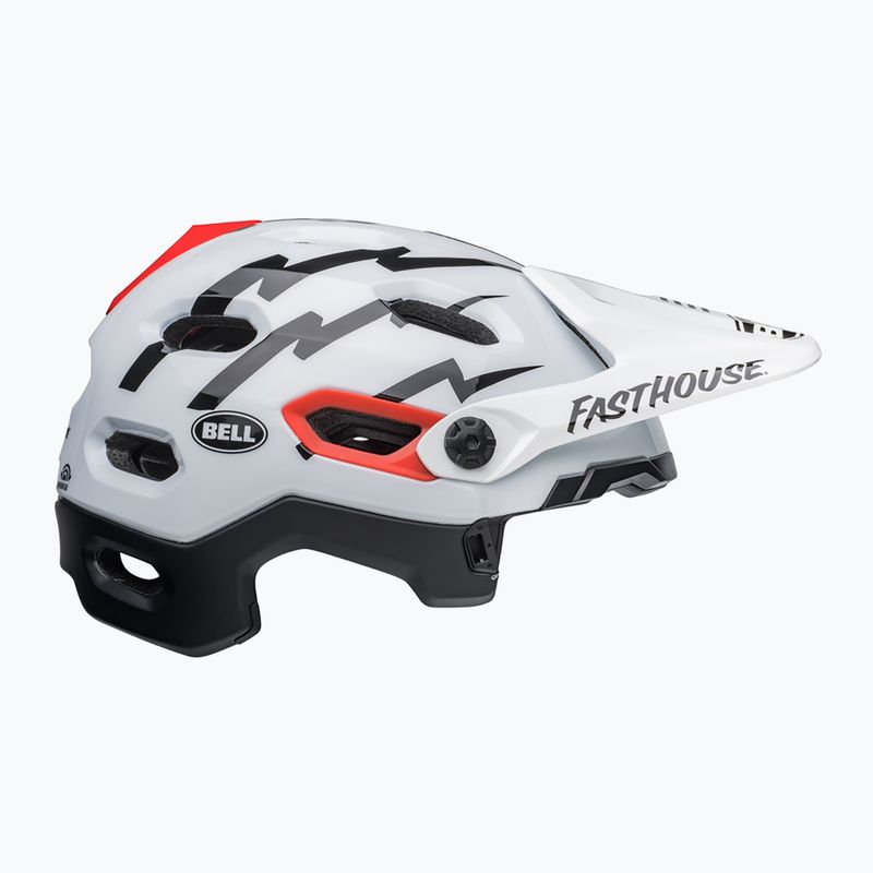 Cyklistická přilba Bell FF Super DH MIPS Spherical fasthouse matte gloss black/white 3