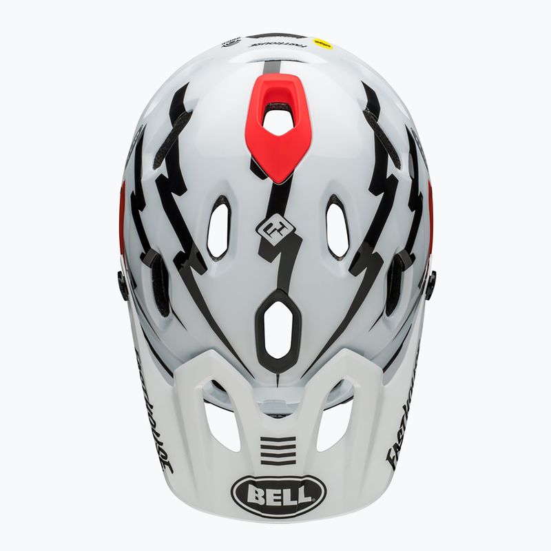 Cyklistická přilba Bell FF Super DH MIPS Spherical fasthouse matte gloss black/white 6