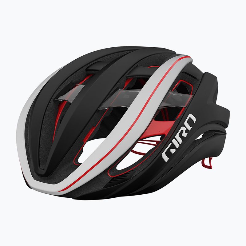 Cyklistická přilba Giro Aether Spherical MIPS matte black/white/red