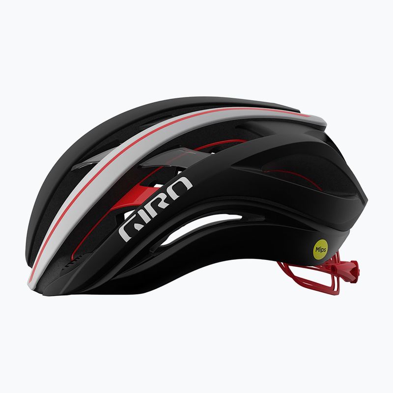 Cyklistická přilba Giro Aether Spherical MIPS matte black/white/red 2
