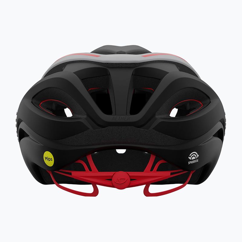 Cyklistická přilba Giro Aether Spherical MIPS matte black/white/red 3