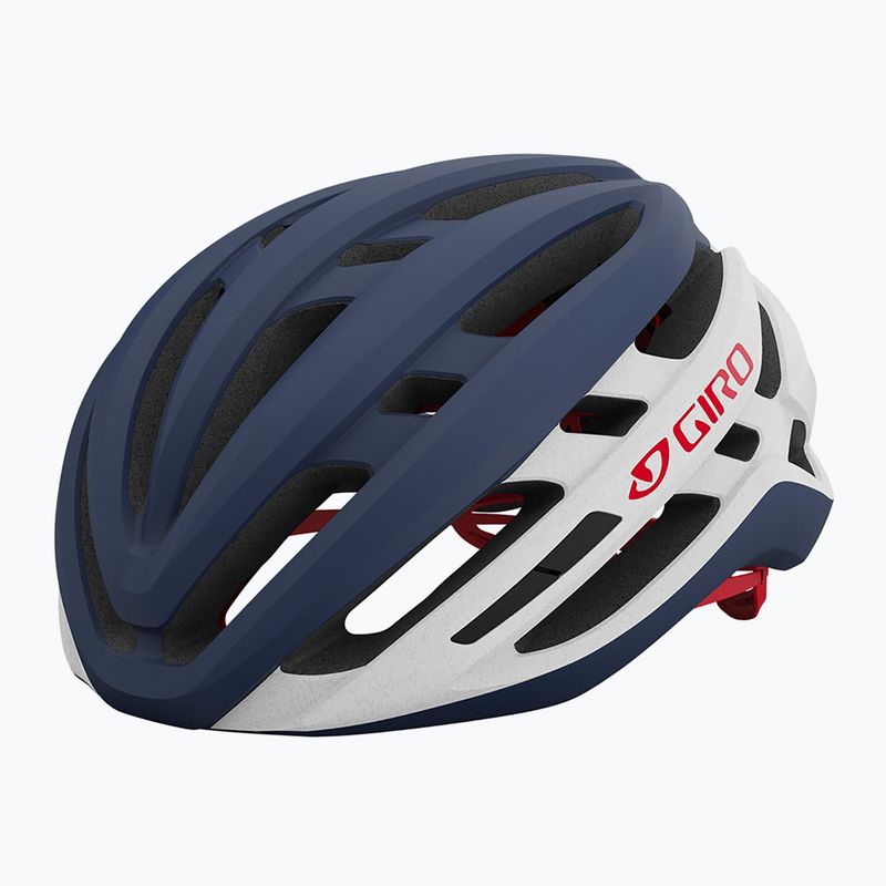 Cyklistická přilba Giro Agilis Integrated MIPS matte midnight white/red