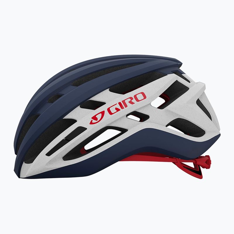 Cyklistická přilba Giro Agilis Integrated MIPS matte midnight white/red 2