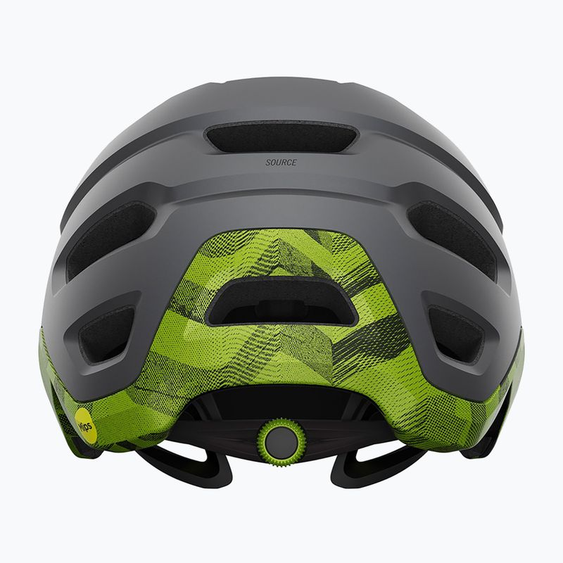 Cyklistická přilba Giro Source Integrated MIPS matte metallic black/ano lime 3