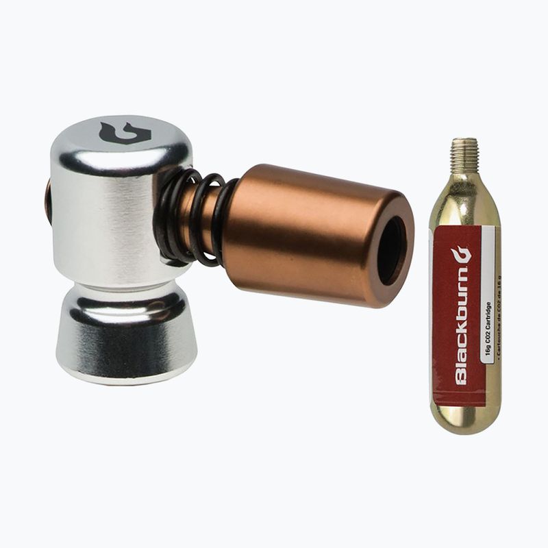 Pumpa na kolo  Blackburn Wayside CO2 + 1 bombička 16g silver 2