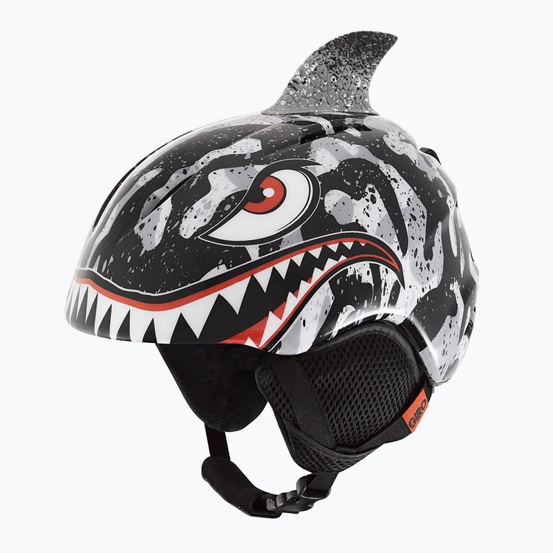 Dětská lyžařská helma Giro Launch Plus black/grey tiger shark