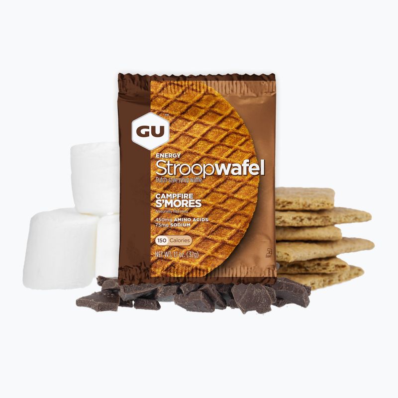 Svačinka  GU Energy Stroopwaffle 32 g campfire s'mores 2