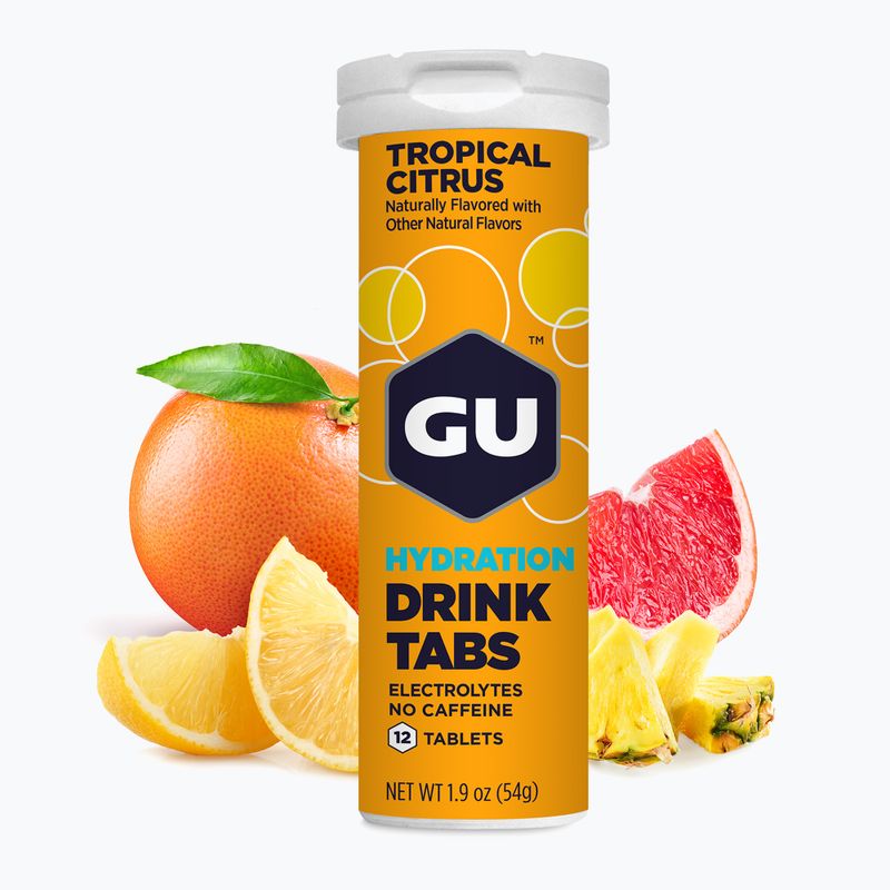 Izotonický nápoj GU Hydration Drink 12 tabulek tropické/citrusové 2