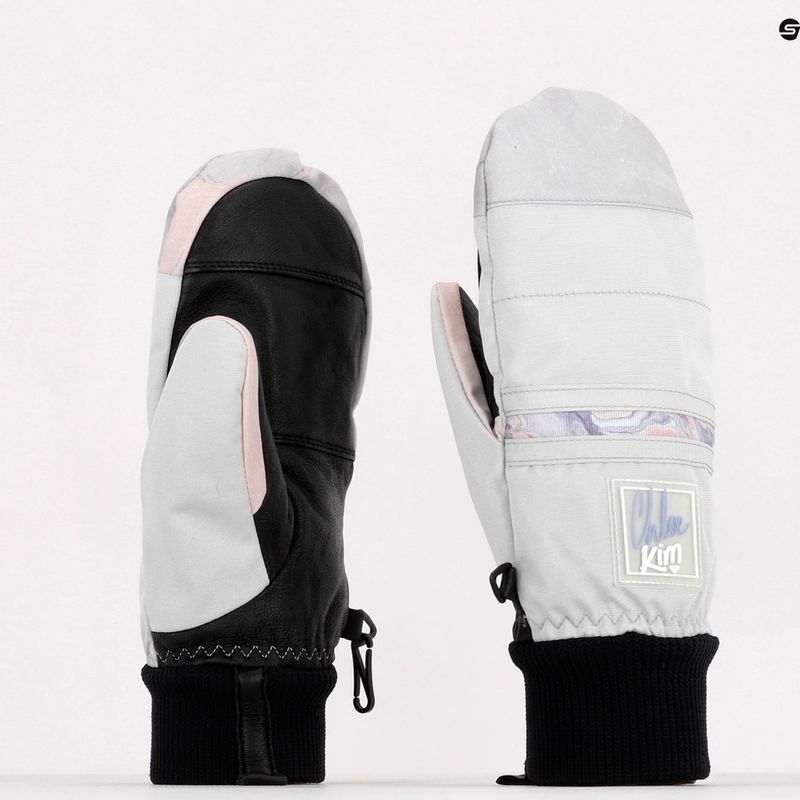 Dámské snowboardové rukavice ROXY Chloe Kim 2021 gray violet marble 6