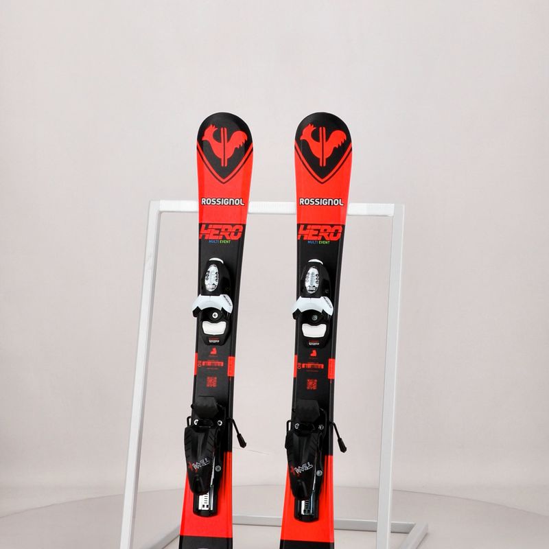 Dětské sjezdové lyže Rossignol Hero Pro + Team 4 GW Black Bulk red 13